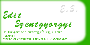 edit szentgyorgyi business card